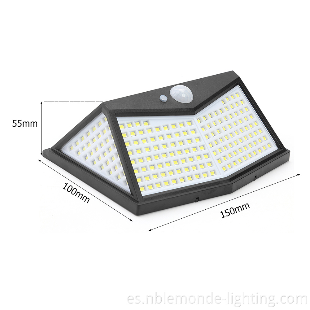 solar led wall light with motion sensor